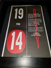 Ozzy Osbourne Tribute Rare Original Radio Promo Poster Ad Framed!
