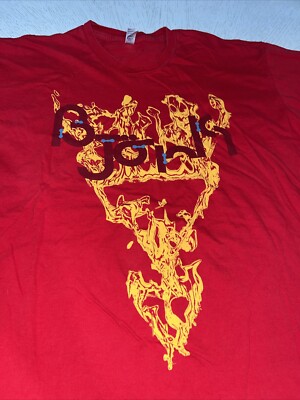 Bjork Volta Tour T Shirt American Apparel Men's XL Red Casual