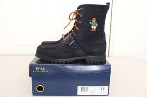 blue suede polo ranger boots