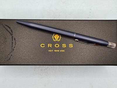 Cross Click Metallic Navy Blue Ballpoint Gel Pen AT0622-121 NEW