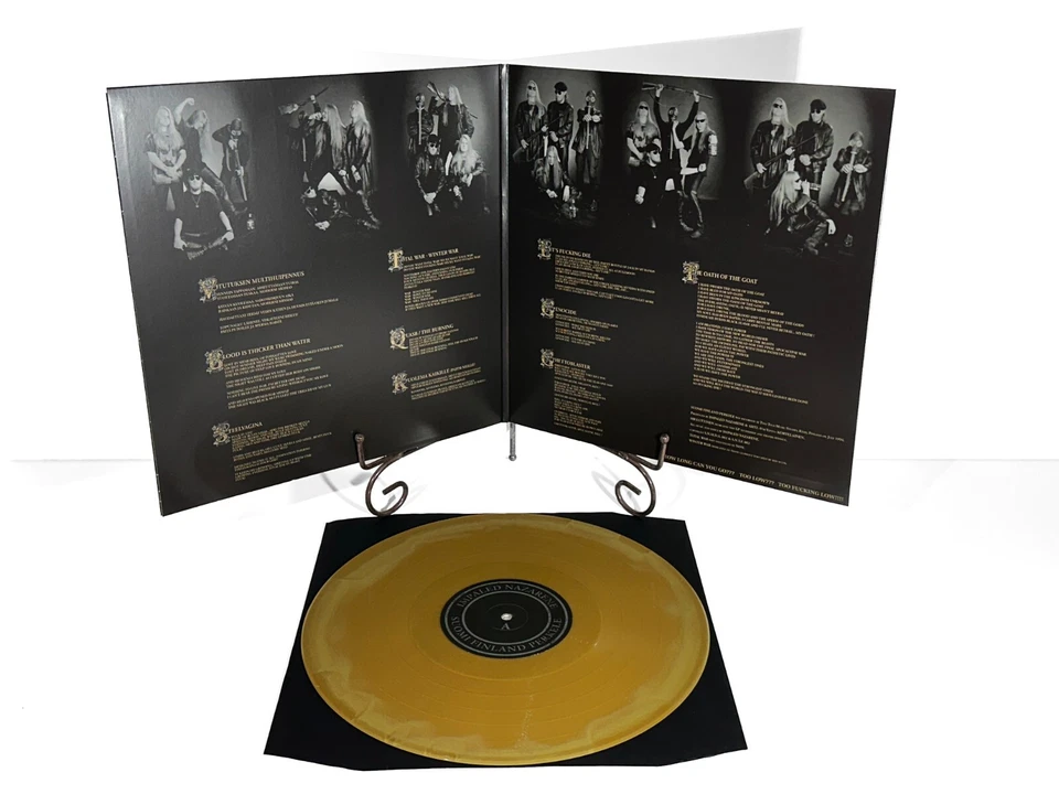 IMPALED NAZARENE Suomi Finland Perkele Gatefold LP Swirl Vinyl Patch Diecast Pin - Image 3 of 4