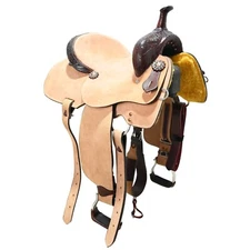 New! 14" Silver Royal by Tough 1 Brooks Barrel Racing Saddle Code: SR1764-80-14