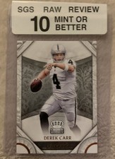 2016 panini preferred retail crown royale bronze /249 derek carr 22 SGS Raw 10