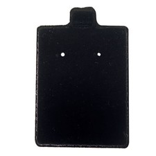 500 Black Felt Puffed Pierced Earring Cards 1  " x 1  " Jewelry Display Plastic