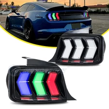 HCmotion RGB LED Tail Lights For Ford Mustang 2005-2009 Animation Rear Lamps