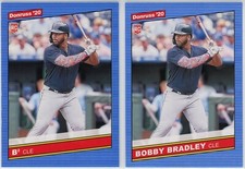 2020 Donruss Bobby Bradley RC #242 B2 Nickname Variation & Base PAIR 