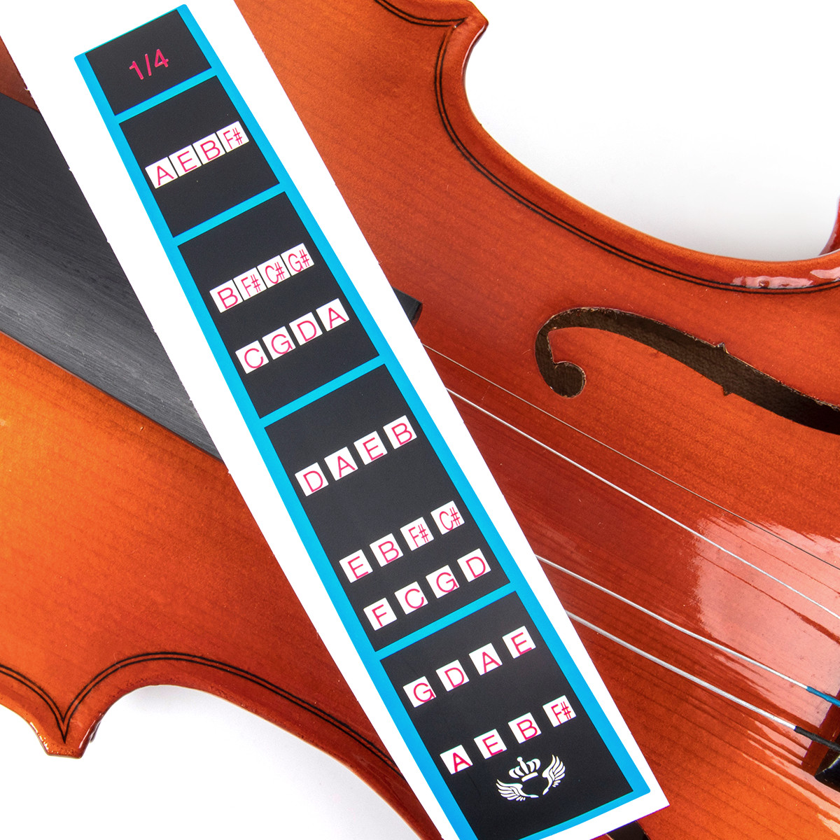 1/4 Violin Fingerboard Sticker Fretboard Note Label Fingering Chart