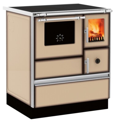 Küchenofen Alfa Plam Dominant 70 Eco Design  Cappuccino 6,7 kw A+ linke Version