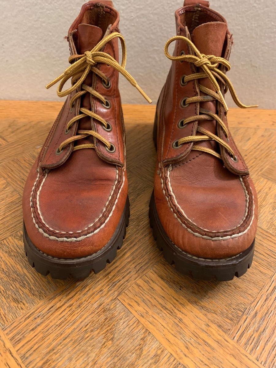 RALPH LAUREN Bench Made in Maine Women's Brown Boots 1254 Sz 7 B