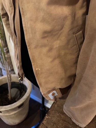 VTG Carhartt Size 34 Detroit Jacket Small Jacket Lined Duck Canvas - Picture 2 of 8