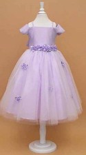 CLOSEOUT FLOWER GIRLS WEDDING PAGEANT LILAC/PINK/IVORY/WHITE PARTY DRESS SZ 2-12