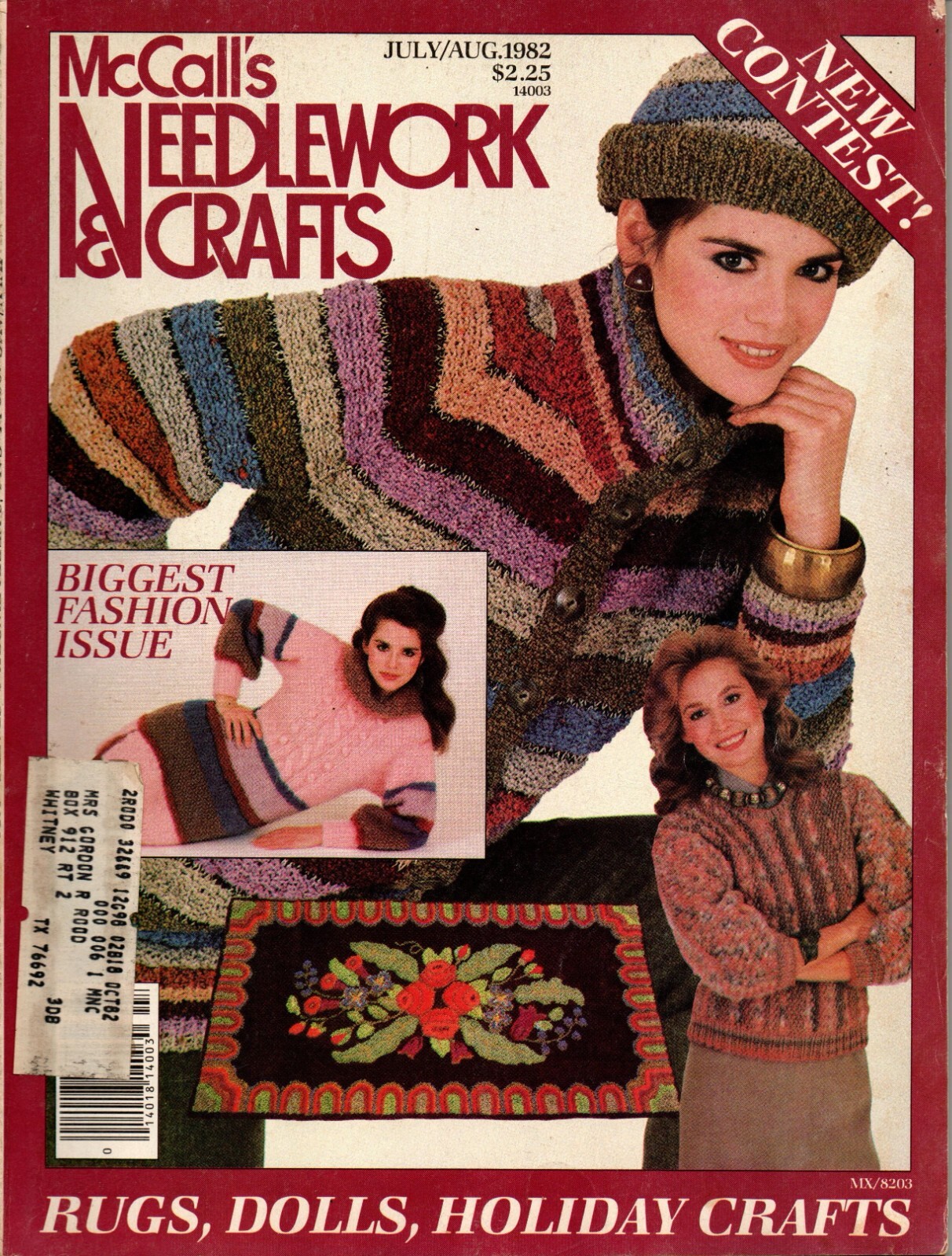 McCall's Needlework & Crafts Magazine July/August 1982 Biggest Fashion Issue
