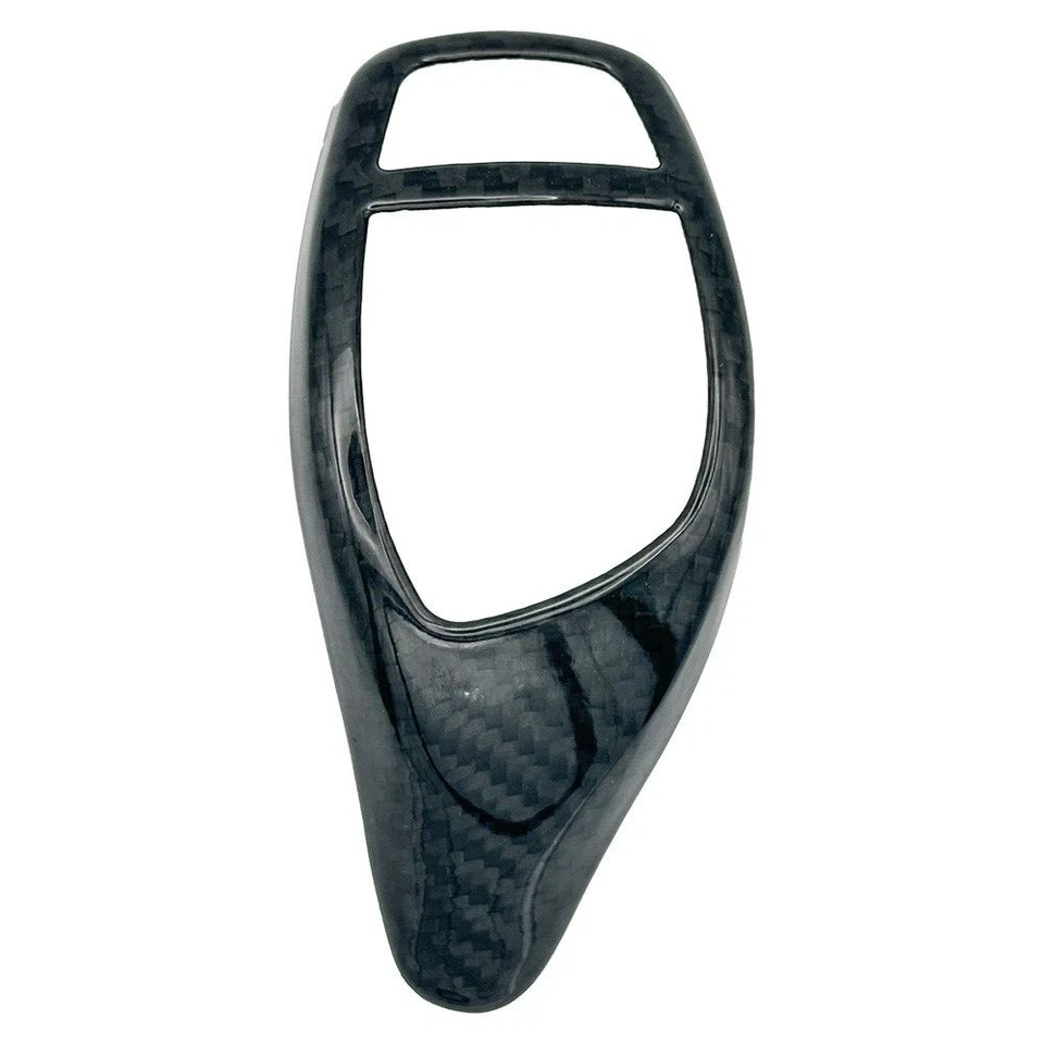 Cubierta de ajuste de perilla de engranaje de fibra de carbono M-Sport para BMW Serie F 1 2 3 4 5 6 X Foto 4 de 4