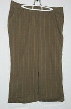 Tommy Hilfiger Woman brown pinstriped capri pants, size 16, NWOT