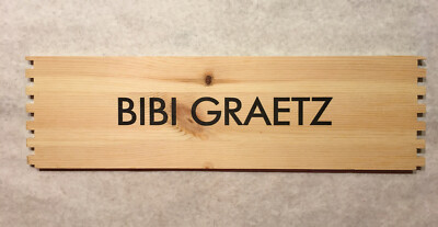 1 Rare Wine Wood Panel Bibi Graetz Vintage CRATE BOX SIDE 5/20 423