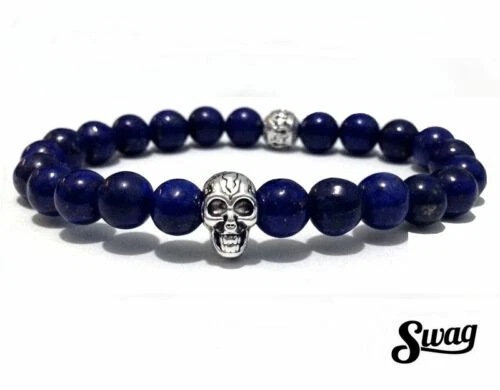 Pulseras de lapislázuli para hombre