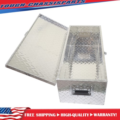 Coffre à Outils Aluminium Diamond Plate Pour Pick-up / Remorque - 20 Pouces - Neuf Avec Serrure