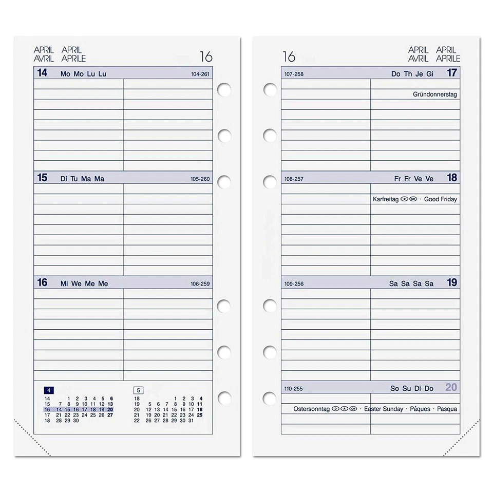 2026 Leder Terminplaner ALMADIH A6 Ledermappe Organizer Konferenzmappe braun - Bild 2 von 3