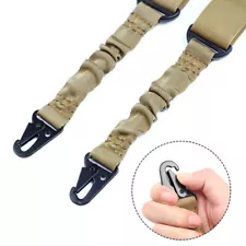 Tactical Two Point Sling Strap Bungee Rifle Gun Sling with QD Buckle