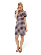 Review Clemmie Check Mini Stretchy Retro Style Dress AU 6 US 2 BNWT