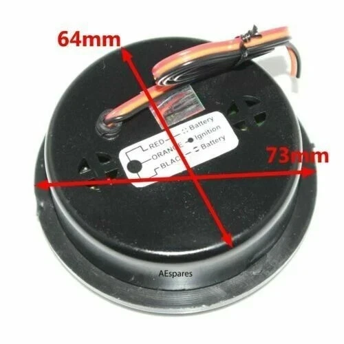 For Suzuki SJ410 SJ413 Samurai Sierra Gypsy Round Dashboard Digital Clock Watch - Image 3 of 3