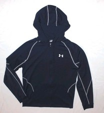 Womens Medium Hoodie Under Armour Full Zip Hooded light jacket heat gear Used