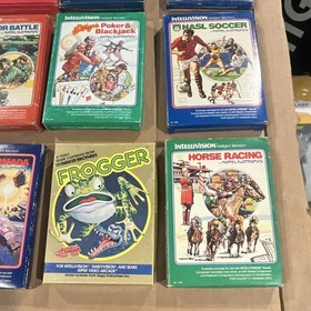 Mattel Intellivision Game Lot Box Manual Cart Overlay Donkey Kong +10 Test READ
