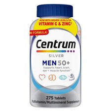 Centrum Silver Men's 50  275 Tablets MULTIVITAMIN/ MULTIMINERAL SUPPLEMENT
