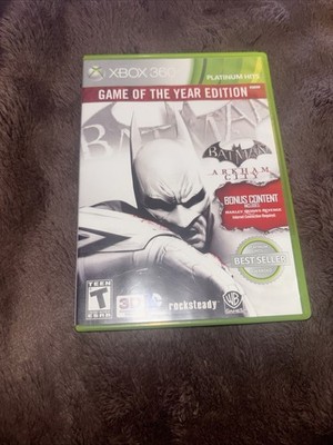 WB Games Batman: Arkham City Game of the Year Bonus Xbox 360 Action Adventure