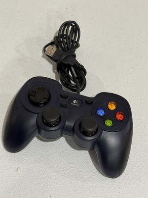 Logitech GamePad F310 Blue Wired Corded USB PC Video Game Controller Tested