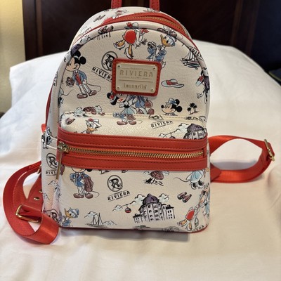 Disney Riviera Resorts Loungefly Mickey Etal Backpack, 11  Tall-9  Wide Ex Cond