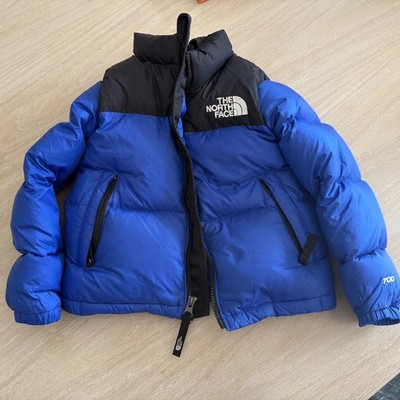 The North Face  Nuptse 700 Down Puffer Jacket Blue Black 4T Toddler Insulated