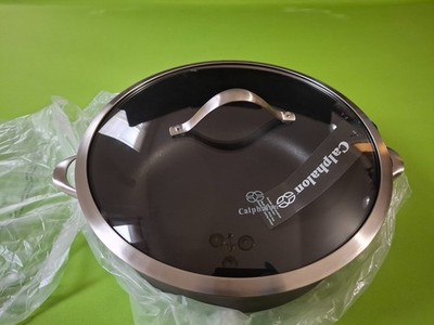 New CALPHALON HEAVY DUTY Hard Anodized Nonstick 8.5 Qt DUTCH OVEN WITH LID