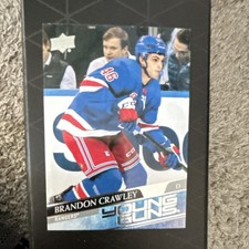 Upper Deck 2020-21 Young Guns Brandon Crawley #464 New York Rangers