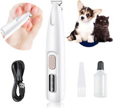Dog Paw Trimmer,Furry Basics Pet Hair Trimmer,Saffory Dog Paw Trimmer with LED L