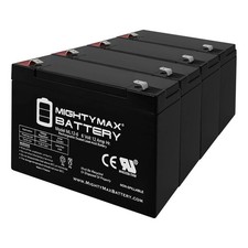 Mighty Max ML12-6 .250TT - 6 VOLT 12 AH SLA BATTERY - PACK OF 4