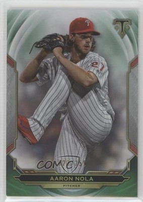 2019 Topps Triple Threads Emerald 123/259 Aaron Nola #45 ms9