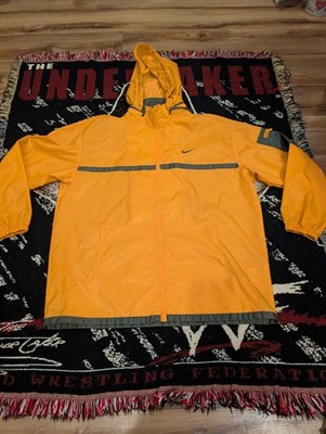 Vintage Y2K Nike Men s XL 25x28 Orange Full Zip Light Windbreaker Jacket