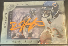 2009 Upper Deck SPx Football Shadow Box Insert Devin Hester Autograph Bears