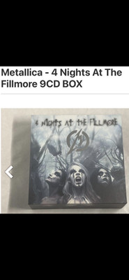 Metallica 4 Nights at The Fillmore 2011 9CD box set