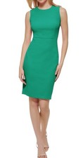 Calvin Klein GreenSleeveless Sheath Dress Size 8