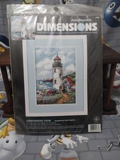 Dimensions Needlepoint Kit Lighthouse Cove by Edie Hopkins 2436 Color Stamped 