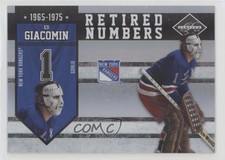 2010-11 Limited Retired Numbers Silver Spotlight 35/49 Ed Giacomin #10 HOF 4ry