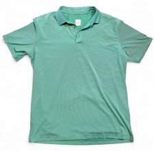 Callaway Opti-Dri Men's Green Striped Golf Polo Shirt Size L