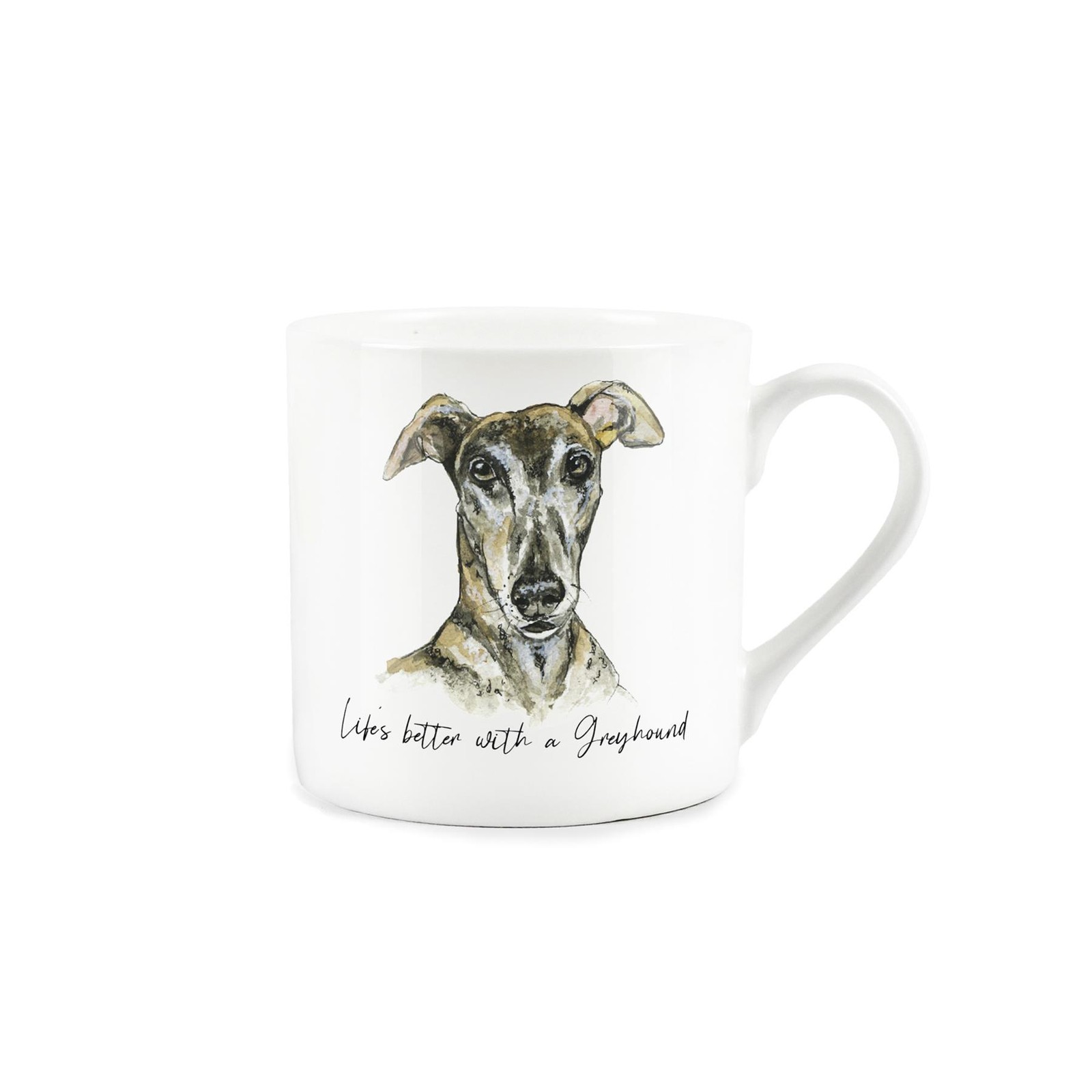 Greyhound Mug - Bone China Tea/Coffee Cup Gift for Dog Lovers