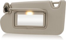 Beige Driver Left Side Sun Visor Replacement Compatible with 2013 2014 2015 2016