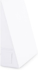 White Bed Wedge Pillow Cover 25" L X 25" W X 10.5" H , Zipper and Handle Design