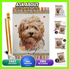 Breeze Decor Shaggy Havanese Happiness House Flag Set Dog Puppy Spoiled Paw
