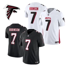NWT Men's Falcons #7 Bijan Robinson  Jersey Fully Stitched S-3XL