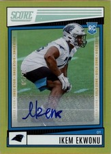 2022 Score Signatures Gold Zone #322 Ikem Ekwonu Auto /50 - FB